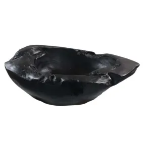 Corbeille ou vide-poche 35/45 en teck noir