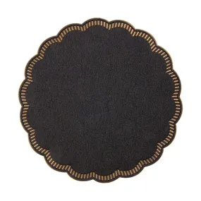 Dessous de verre ouate noire 9 plis Ø9cm - par 3000