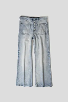 PANTALON BAGGY MULTIFLEX EN DENIM BLEU CLAIR