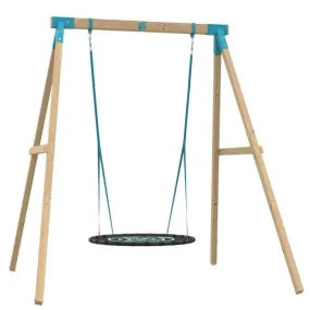 Portique tp toys amarante bois carre balancoire nid / kit d'ancrage h.243 cm marron - TP Toys